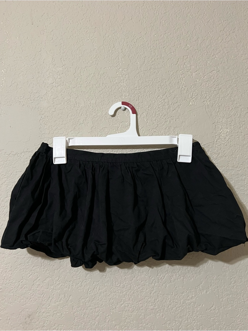 Topshop Black Bubble Mini Skirt
